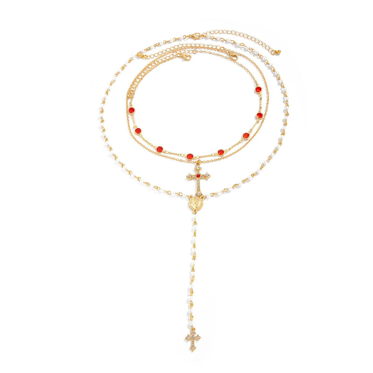 Pendant Necklace Women Hiphop Style Geometric Zinc Alloy Iron Electroplated - Image 5