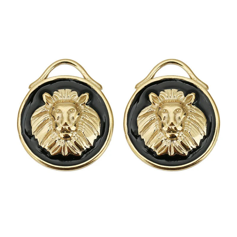 Pendant Stainless Steel Lion Dripping Oil Creative Retro Jewelry - Image 5
