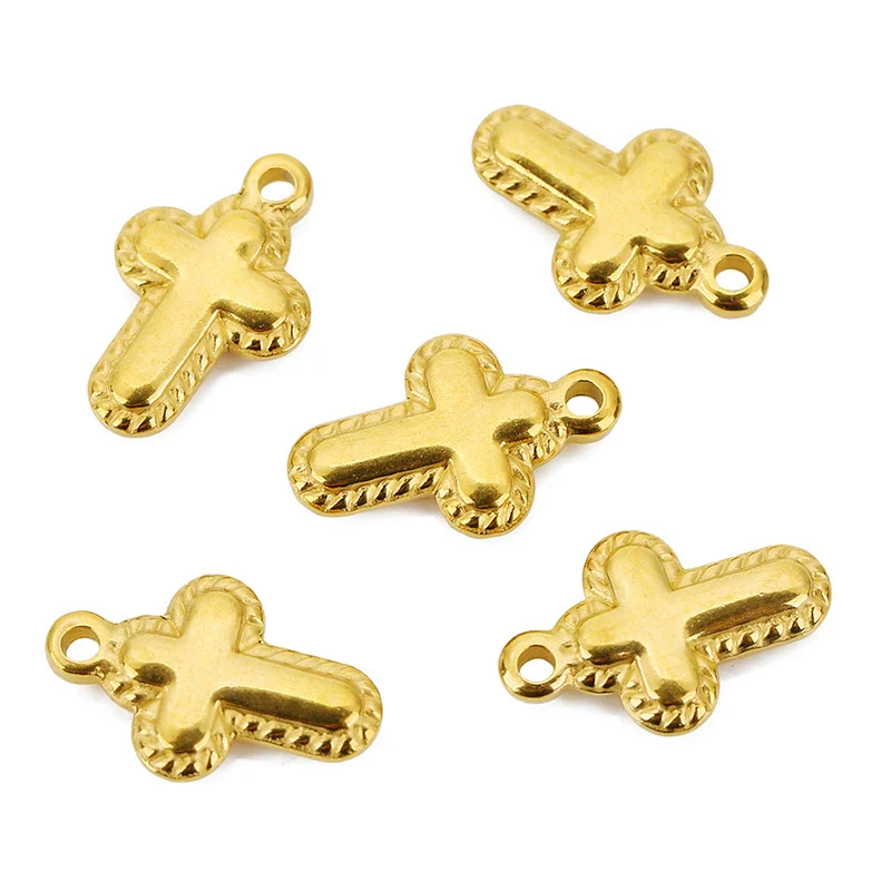 Pendant Stainless Steel Oil Pressure Cross Necklace Accessories - Image 7