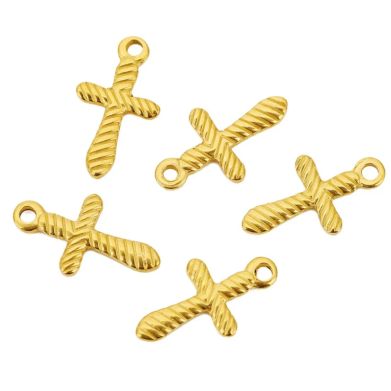 Pendant Stainless Steel Oil Pressure Cross Necklace Accessories - Image 9