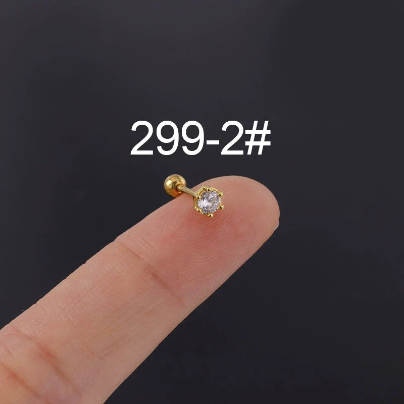 Piercing Ear Nail Stainless Steel Geometric Natural Style Electroplated Fashion Jewelry - Image 7