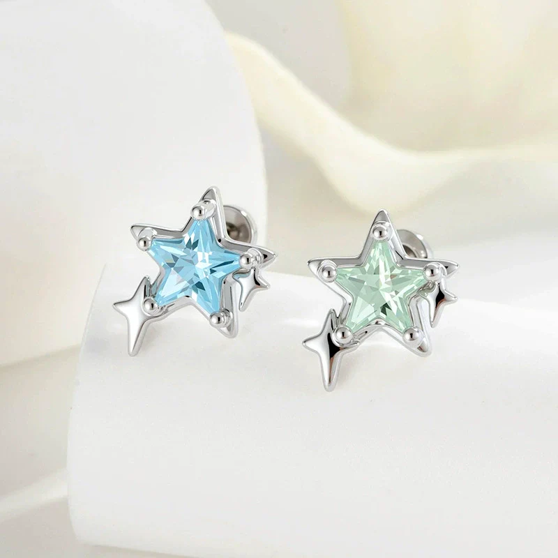 Piercing Jewelry Metal Set With Zirconia Starburst Design For Women - Image 2