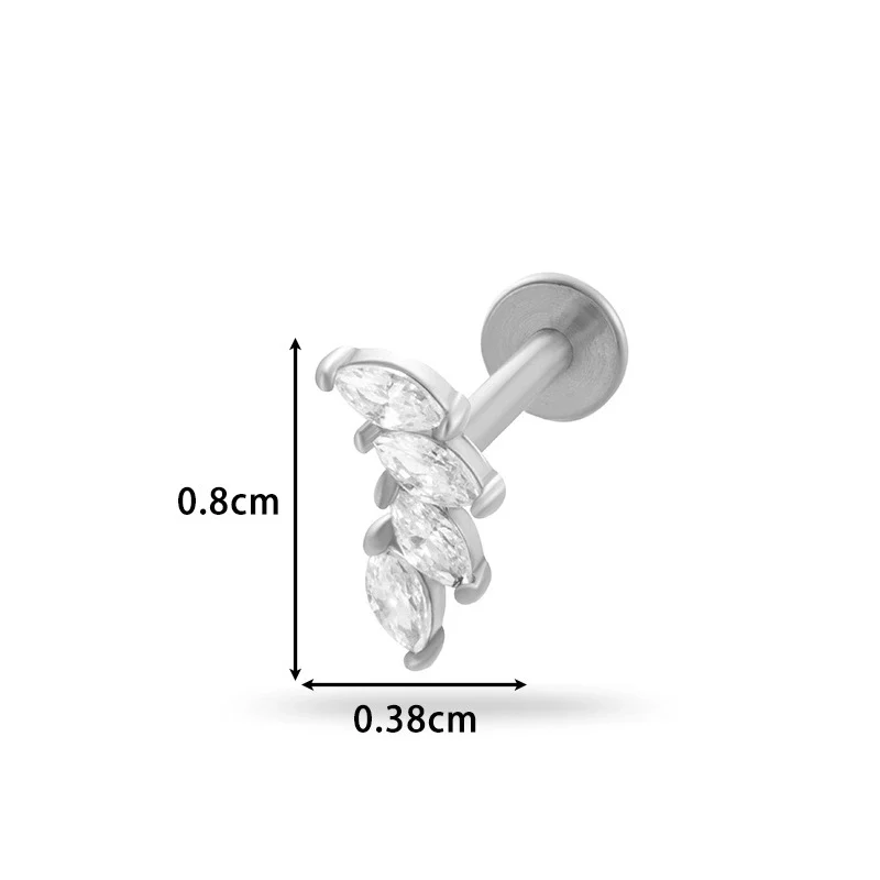 Piercing Jewelry Stainless Steel Flower Butterfly Electroplated For Women - Image 10