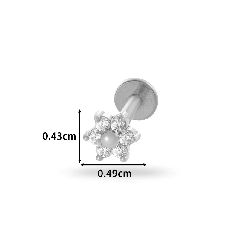 Piercing Jewelry Stainless Steel Flower Butterfly Electroplated For Women - Image 14