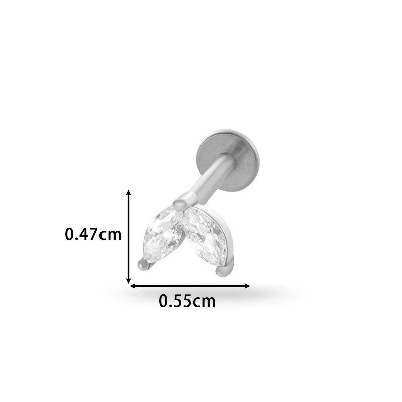 Piercing Jewelry Stainless Steel Flower Butterfly Electroplated For Women - Image 18