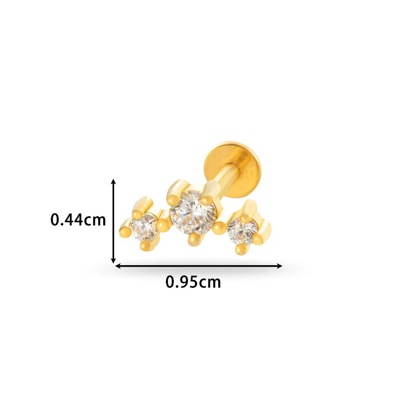 Piercing Jewelry Stainless Steel Flower Butterfly Electroplated For Women - Image 23