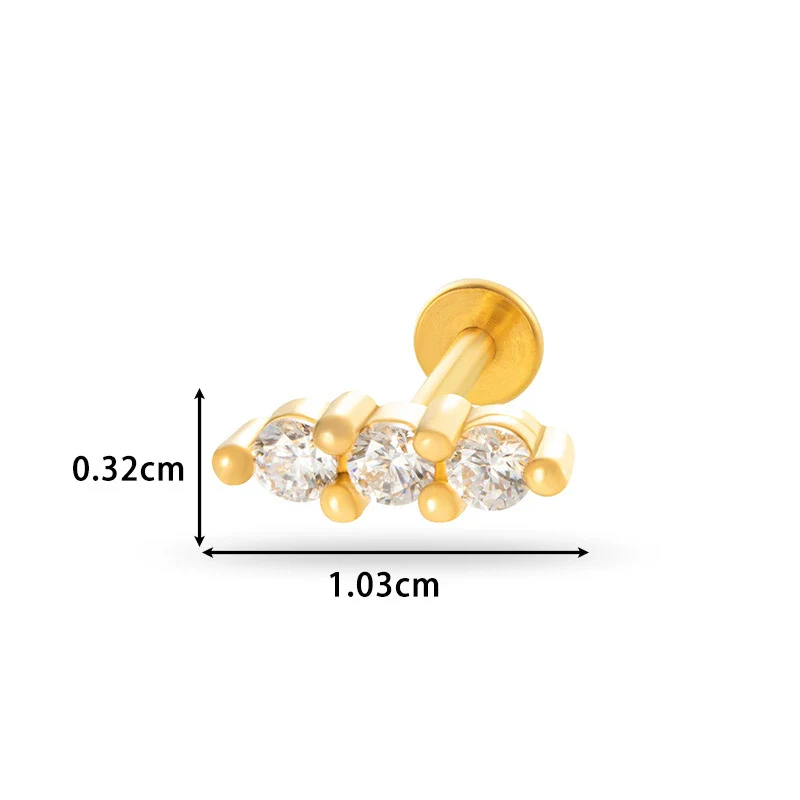 Piercing Jewelry Stainless Steel Flower Butterfly Electroplated For Women - Image 25
