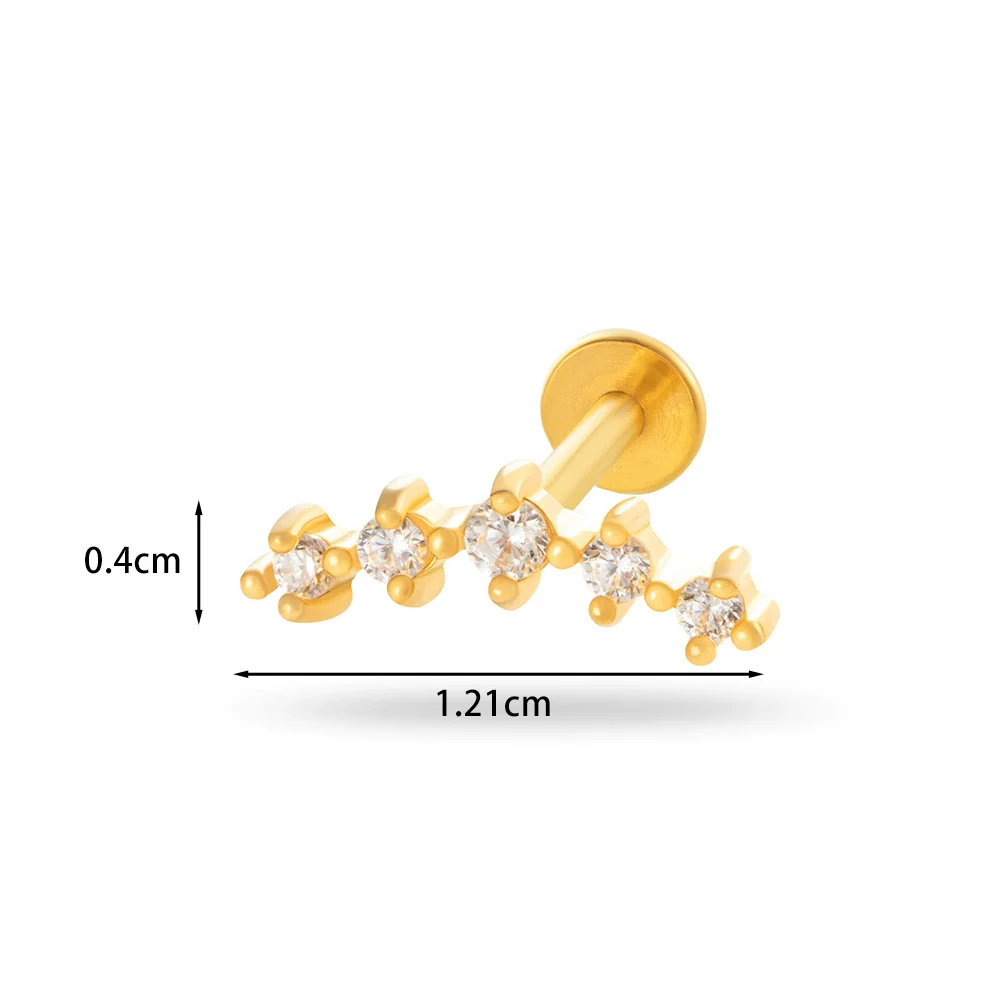 Piercing Jewelry Stainless Steel Flower Butterfly Electroplated For Women - Image 29