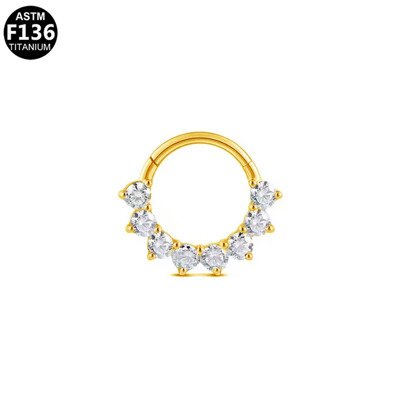 Piercing Jewelry Stainless Steel Heart Shape Diamond Nose Ring And Nose Nail - Image 10