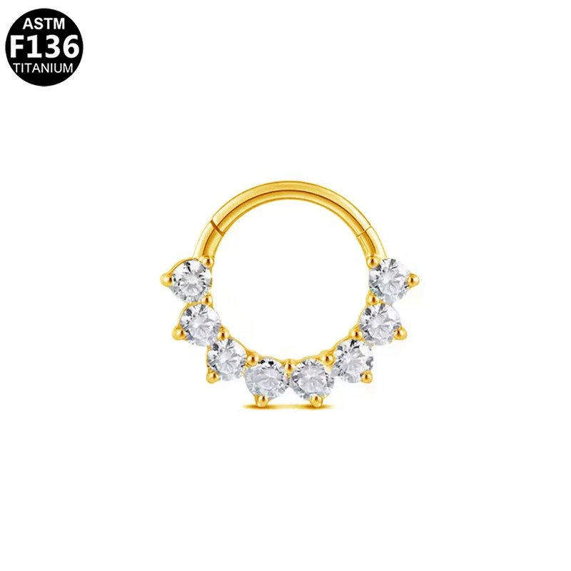Piercing Jewelry Stainless Steel Heart Shape Diamond Nose Ring And Nose Nail - Image 11