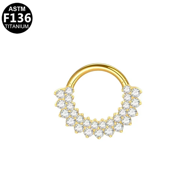 Piercing Jewelry Stainless Steel Heart Shape Diamond Nose Ring And Nose Nail - Image 6