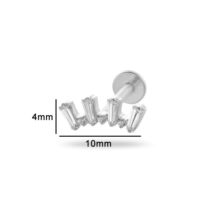 Piercing Jewelry Titanium Alloy Heart Shape Electroplating Women's - Image 8