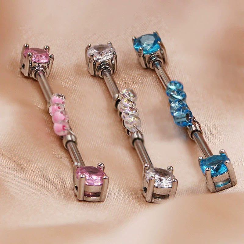 Piercing Jewelry Titanium Steel Heart Bow Star Electroplated Unisex Allmatch - Image 4