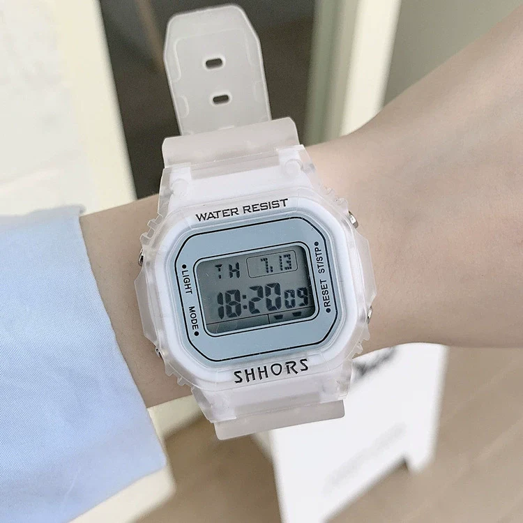 Plastic And Silicone Unicorn Square Electronic Watch For General Gender Leisure Style - Image 3