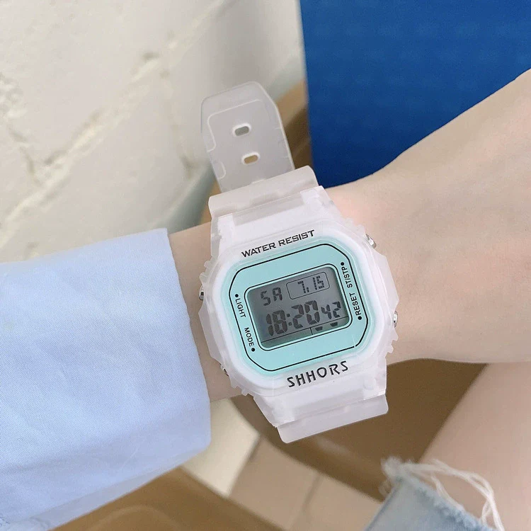Plastic And Silicone Unicorn Square Electronic Watch For General Gender Leisure Style - Image 5