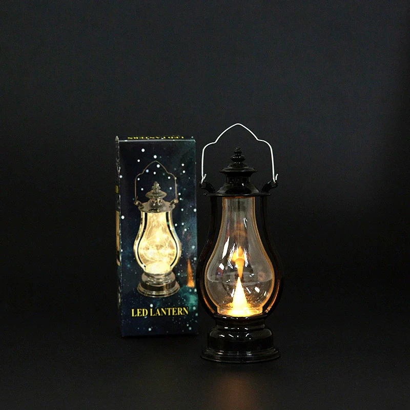 Plastic Electronic Candle Pony Lantern Satchel Lamp Retro Kerosene Lamp With Injection Molding Blow Molding Handmade Craft - Image 6