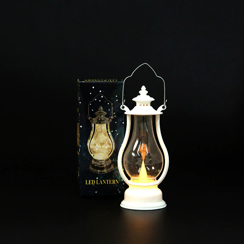 Plastic Electronic Candle Pony Lantern Satchel Lamp Retro Kerosene Lamp With Injection Molding Blow Molding Handmade Craft - Image 7