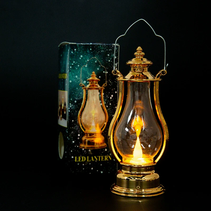 Plastic Electronic Candle Pony Lantern Satchel Lamp Retro Kerosene Lamp With Injection Molding Blow Molding Handmade Craft - Image 9