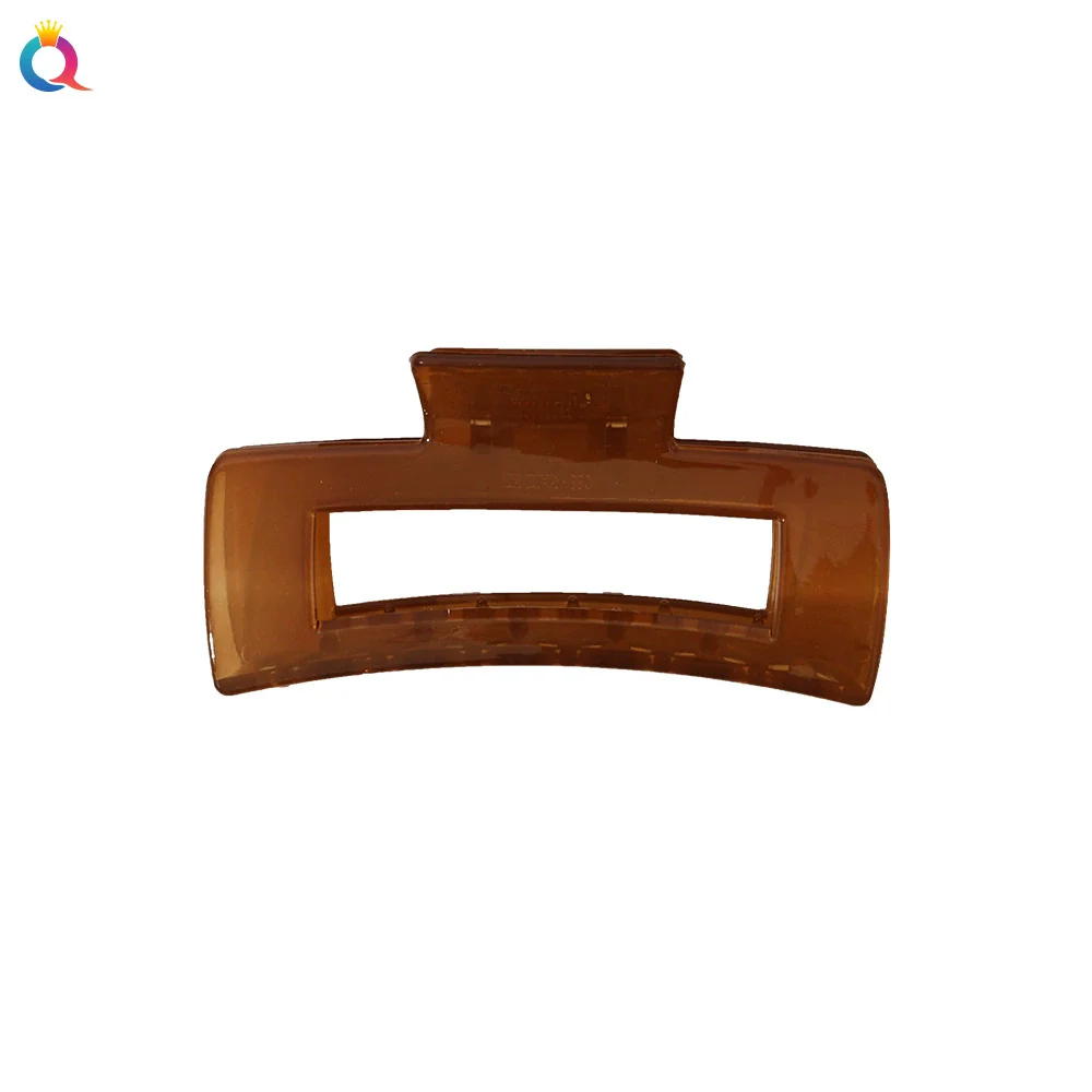 Plastic Handmade Square Grab Clip For Women With Simple Geometric Style And Plaid Styling - Image 5
