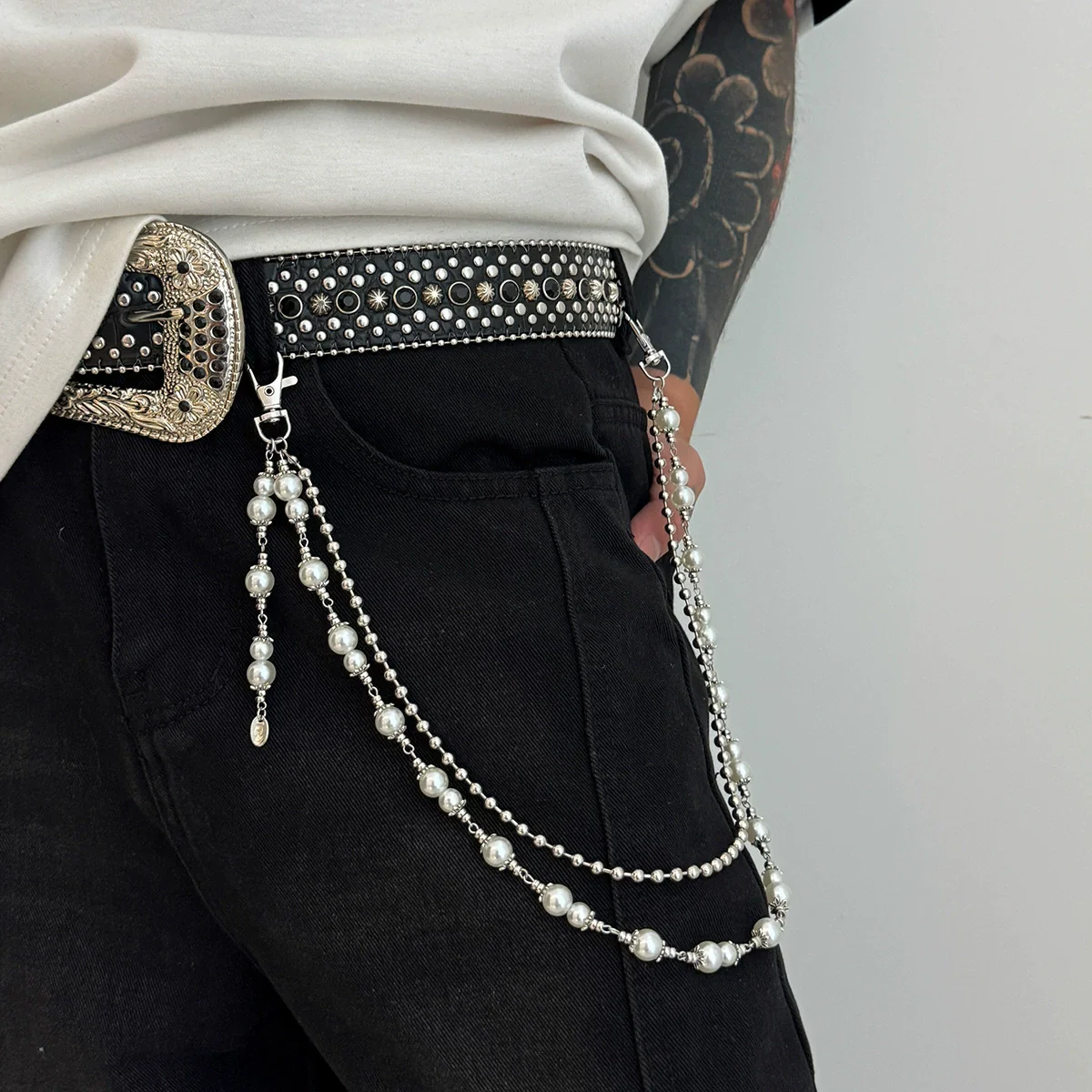 Plastic Hip Hop Boys Jeans Hanging Chain Waist Chain - Image 2