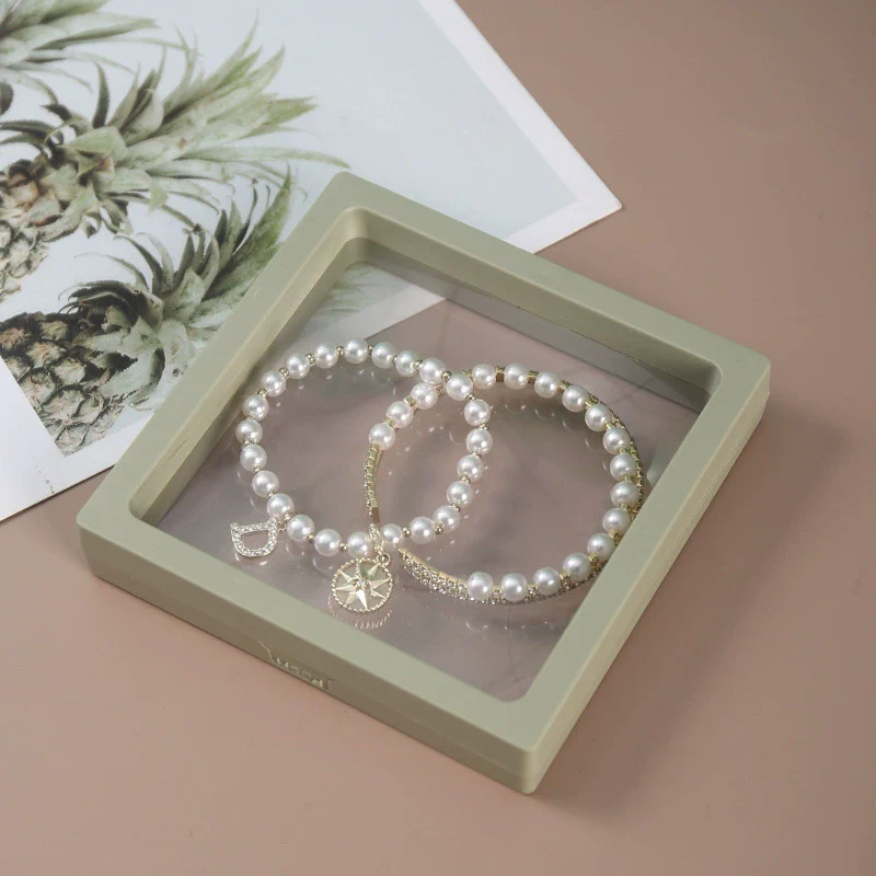 Plastic Jewelry Display And Storage Box For Bracelets With Transparent Elastic Plastic Suspension Packaging - Image 6