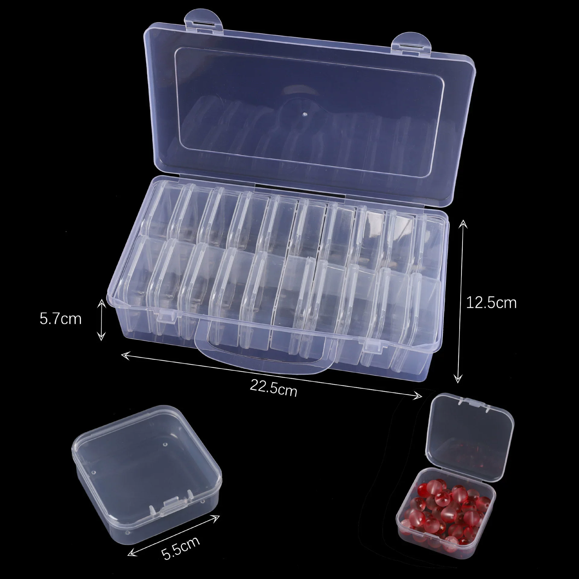 Plastic Jewelry Storage Box Multilayer Removable For Earrings Rings Lego Toys - Image 10