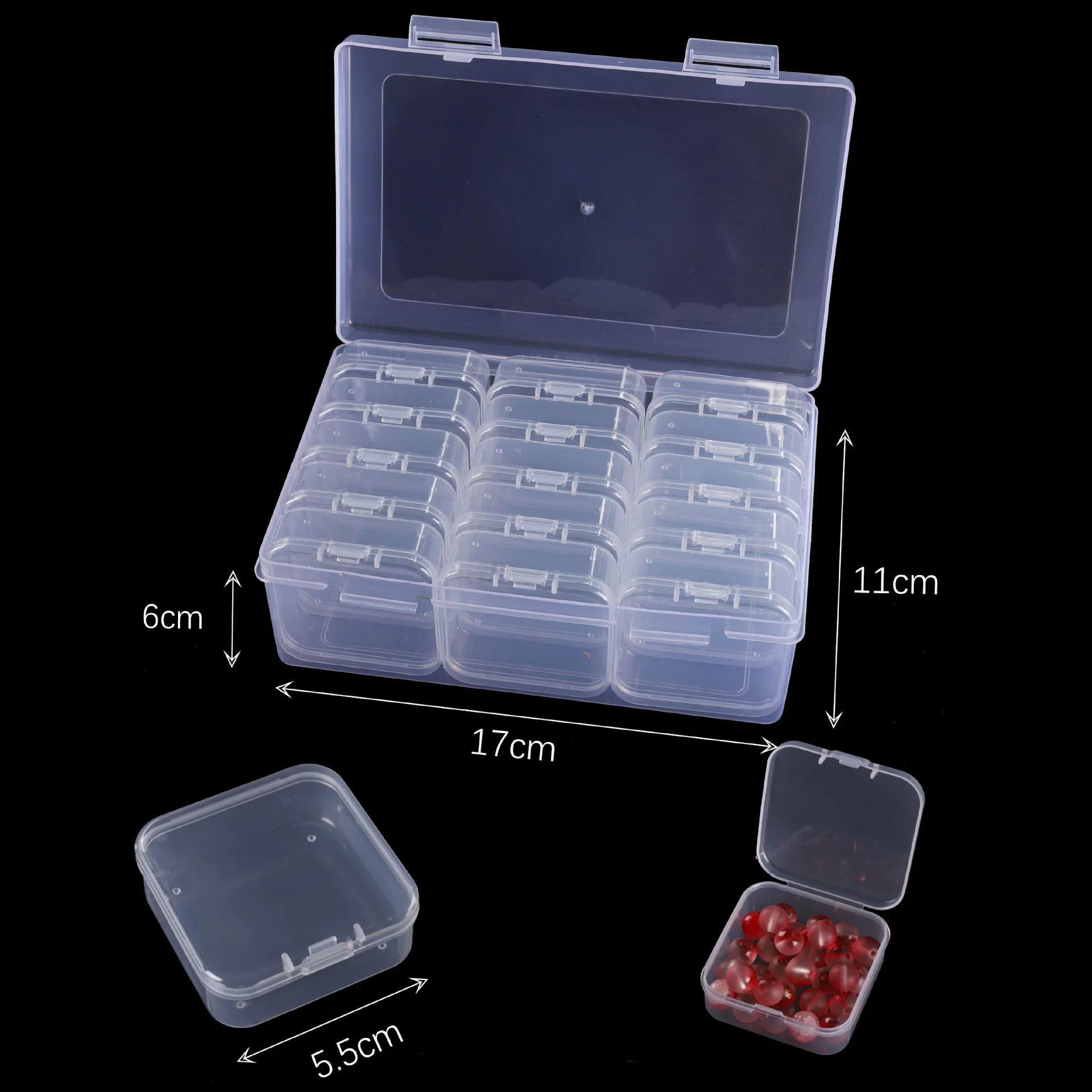 Plastic Jewelry Storage Box Multilayer Removable For Earrings Rings Lego Toys - Image 9
