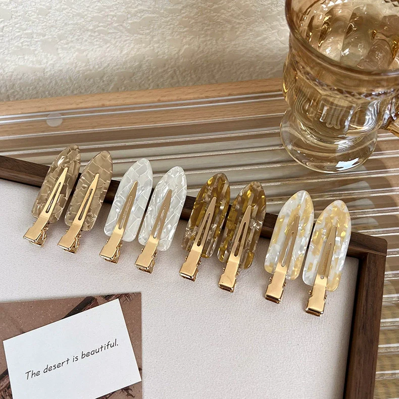 Plastic Resin Natural Style Stamping Women's Hairpins Hair Accessories - Image 3