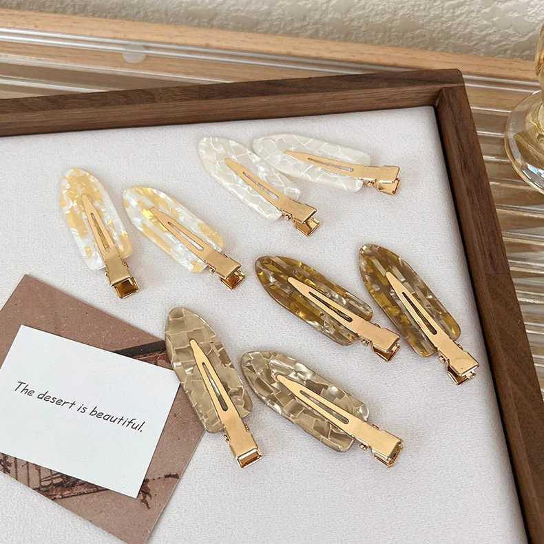 Plastic Resin Natural Style Stamping Women's Hairpins Hair Accessories - Image 4