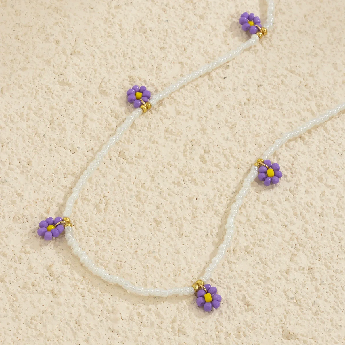 Plastic Small Daisy Flower Woven Waist Chain For Women Pastoral Style - Image 4