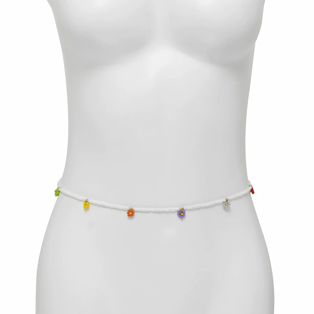 Plastic Small Daisy Flower Woven Waist Chain For Women Pastoral Style - Image 5