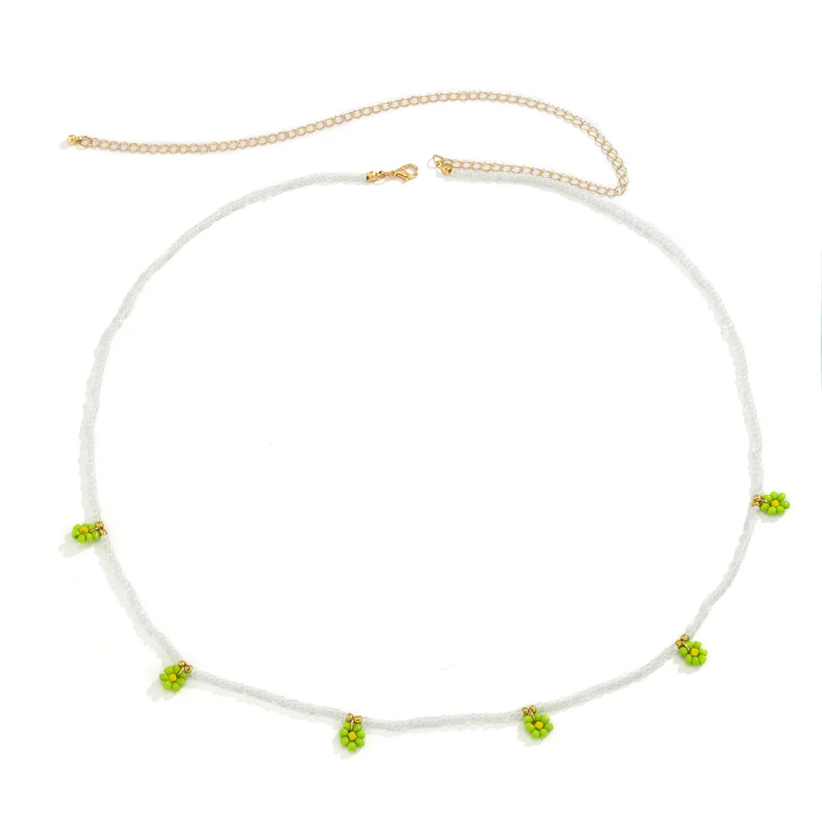 Plastic Small Daisy Flower Woven Waist Chain For Women Pastoral Style - Image 9