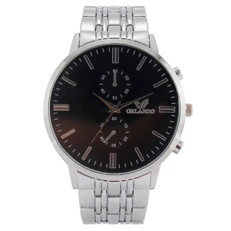Popular Fashion Simple Men's Metal Quartz Watch With Mineral Strengthened Glass Mirror And Stainless Steel Clasp - Image 10