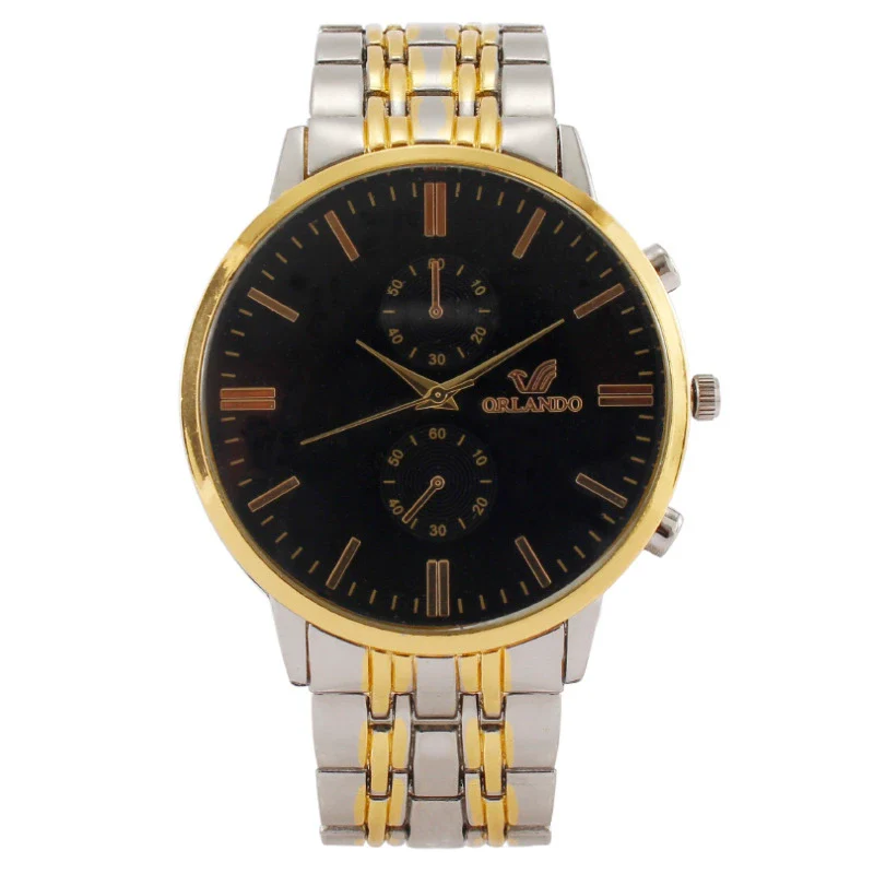 Popular Fashion Simple Men's Metal Quartz Watch With Mineral Strengthened Glass Mirror And Stainless Steel Clasp - Image 7