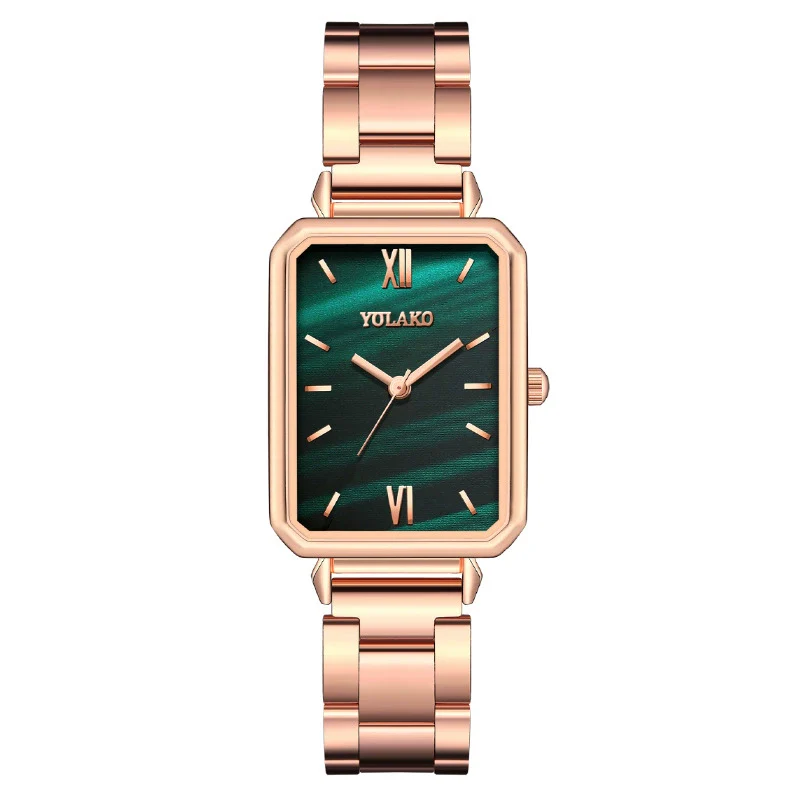 Popular Fashion Women's Square Metal Band Quartz Watch - Image 7