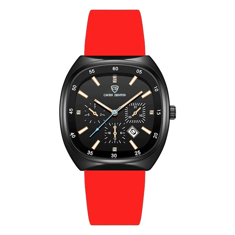 Popular Skinfriendly Silicone Strap Alloy Case Quartz Sports Watch With Mineral Reinforced Glass Mirror And Barrel Shape Dial For Women - Image 4