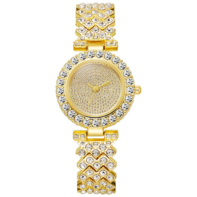 Popular Starry Full Diamond Bracelet Women's Quartz Watch Alloy Stainless Steel Round - Image 6