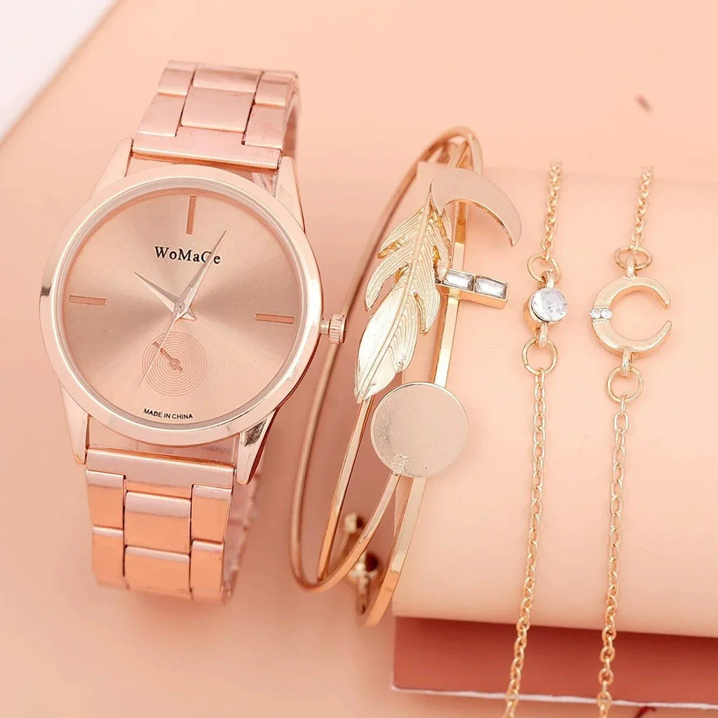 Popular Women's Alloy Fashion Quartz Wristwatch With Round Dial