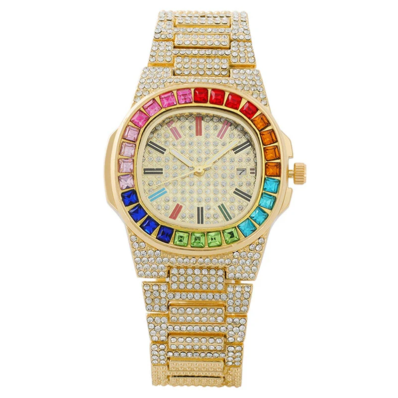 Popular Women's Alloy Square Dial Diamond Watch