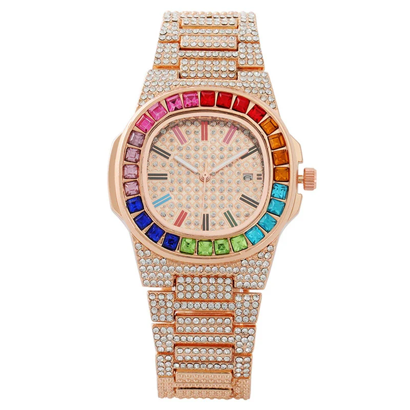 Popular Women's Alloy Square Dial Diamond Watch - Image 3