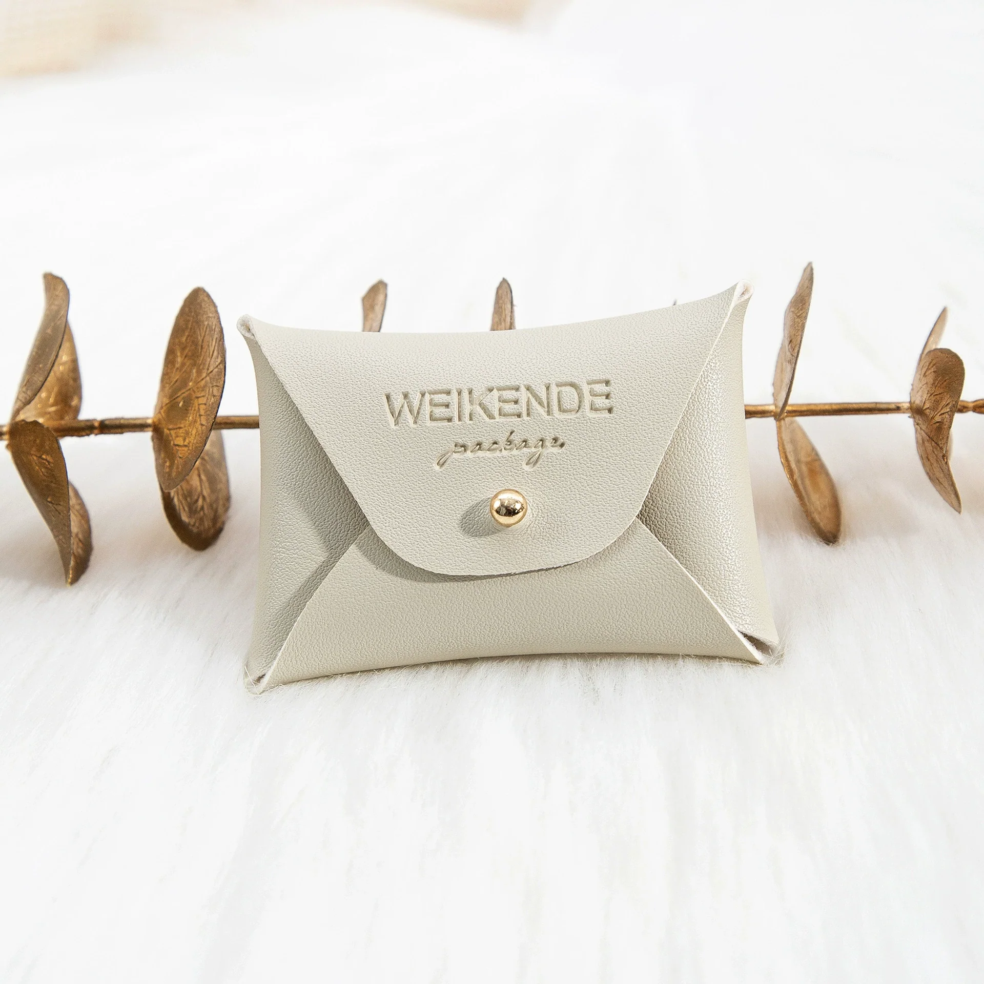 Pu Imitation Leather Jewelry Storage Bag For Ring And Necklace Packaging - Image 11