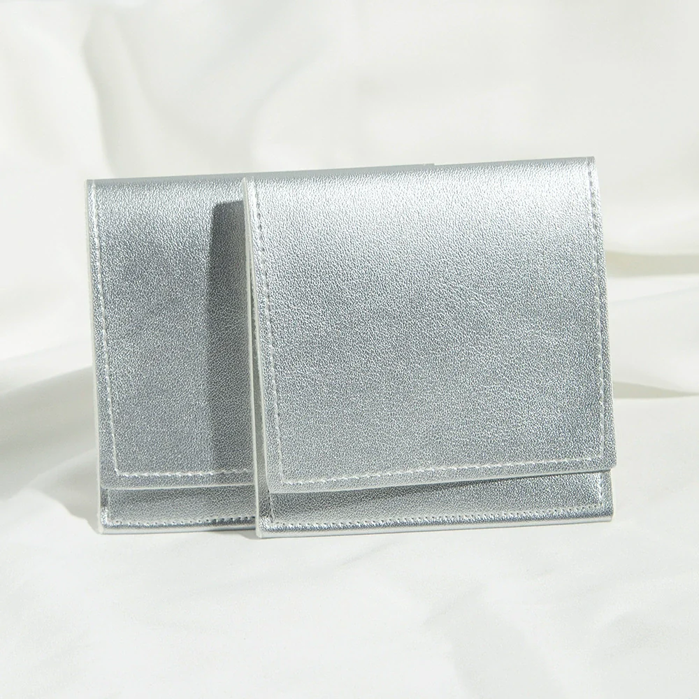 Pu Leather Folding Bag For Earphone Jewelry Storage With Thermal Transfer Process - Image 16