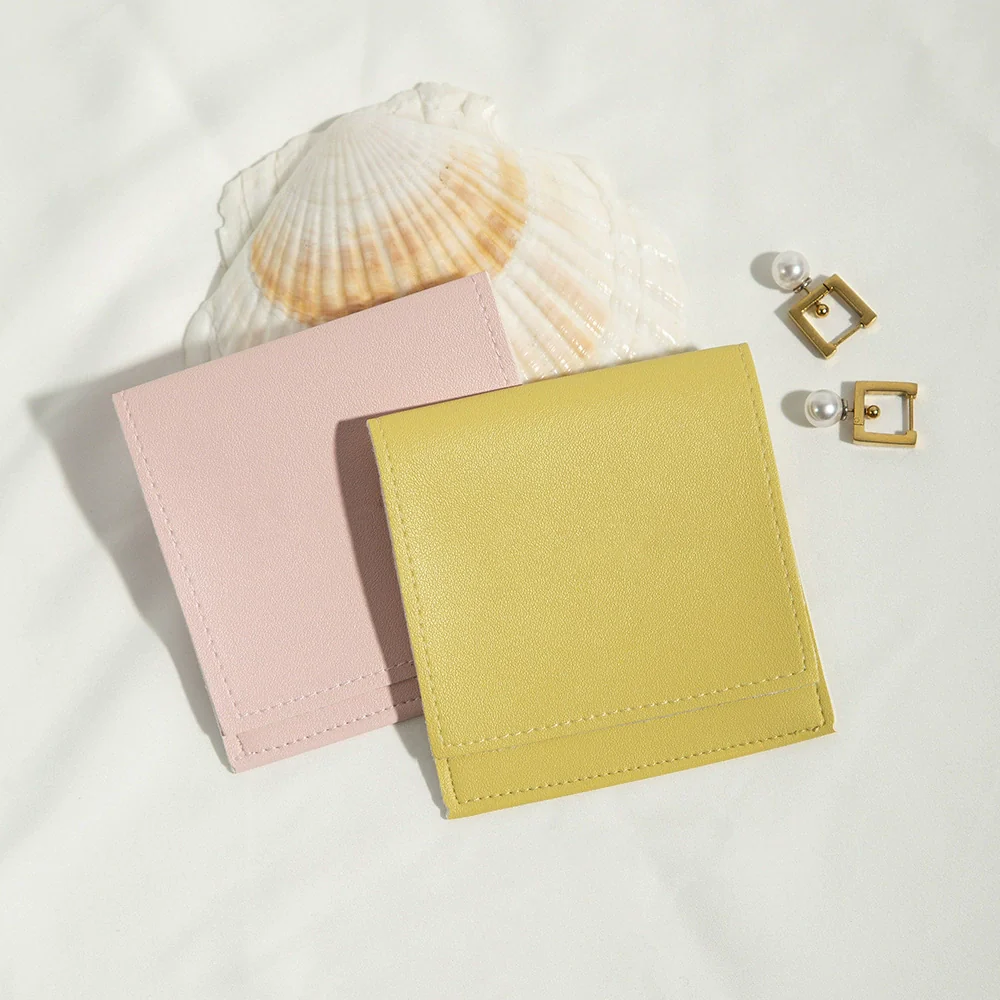 Pu Leather Folding Bag For Earphone Jewelry Storage With Thermal Transfer Process - Image 4