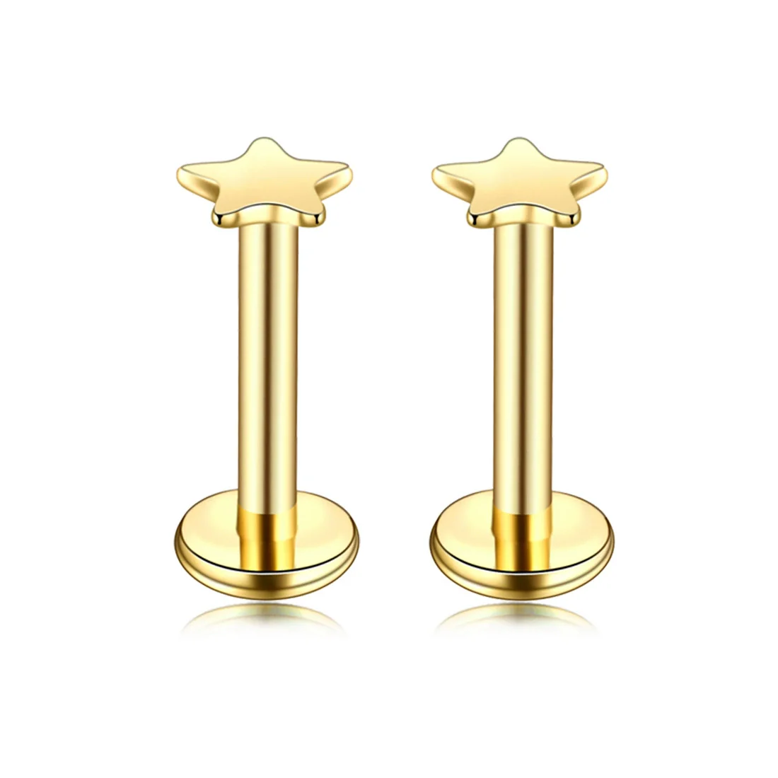Puncture Jewelry Stainless Steel Heartshaped Lip Nail With Zircon And Electroplating Treatment - Image 12