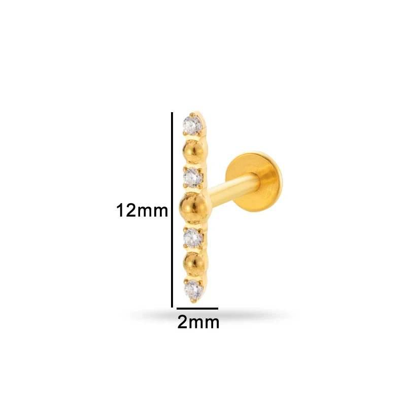 Puncture Jewelry Titanium Alloy Drop Shape Electroplated For Women - Image 19