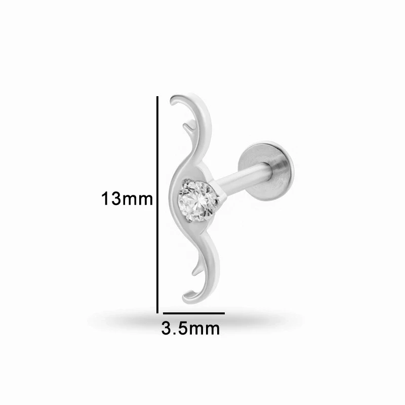 Puncture Jewelry Titanium Alloy Drop Shape Electroplated For Women - Image 20