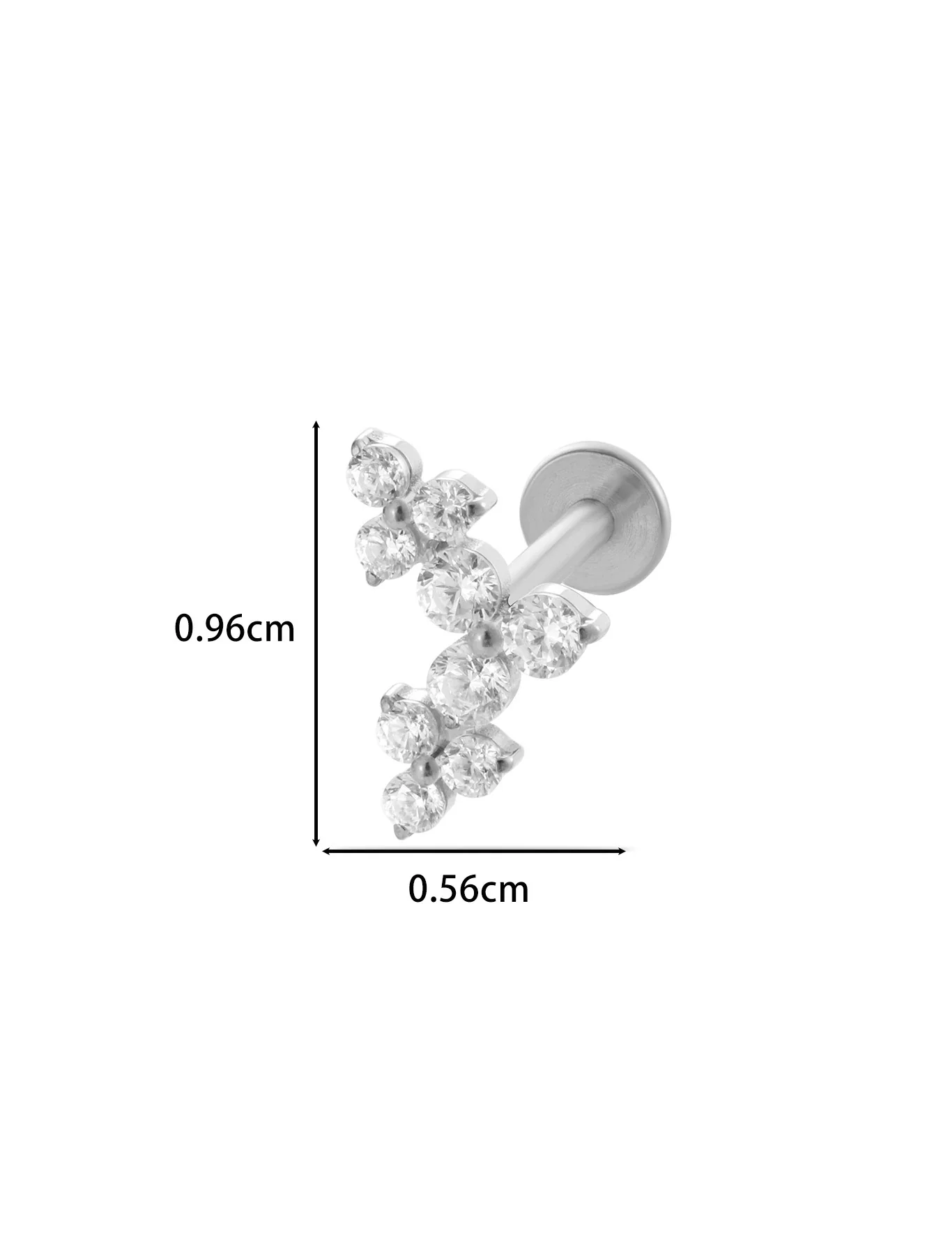 Puncture Jewelry Titanium Alloy Flower Style Electroplated For Women - Image 19