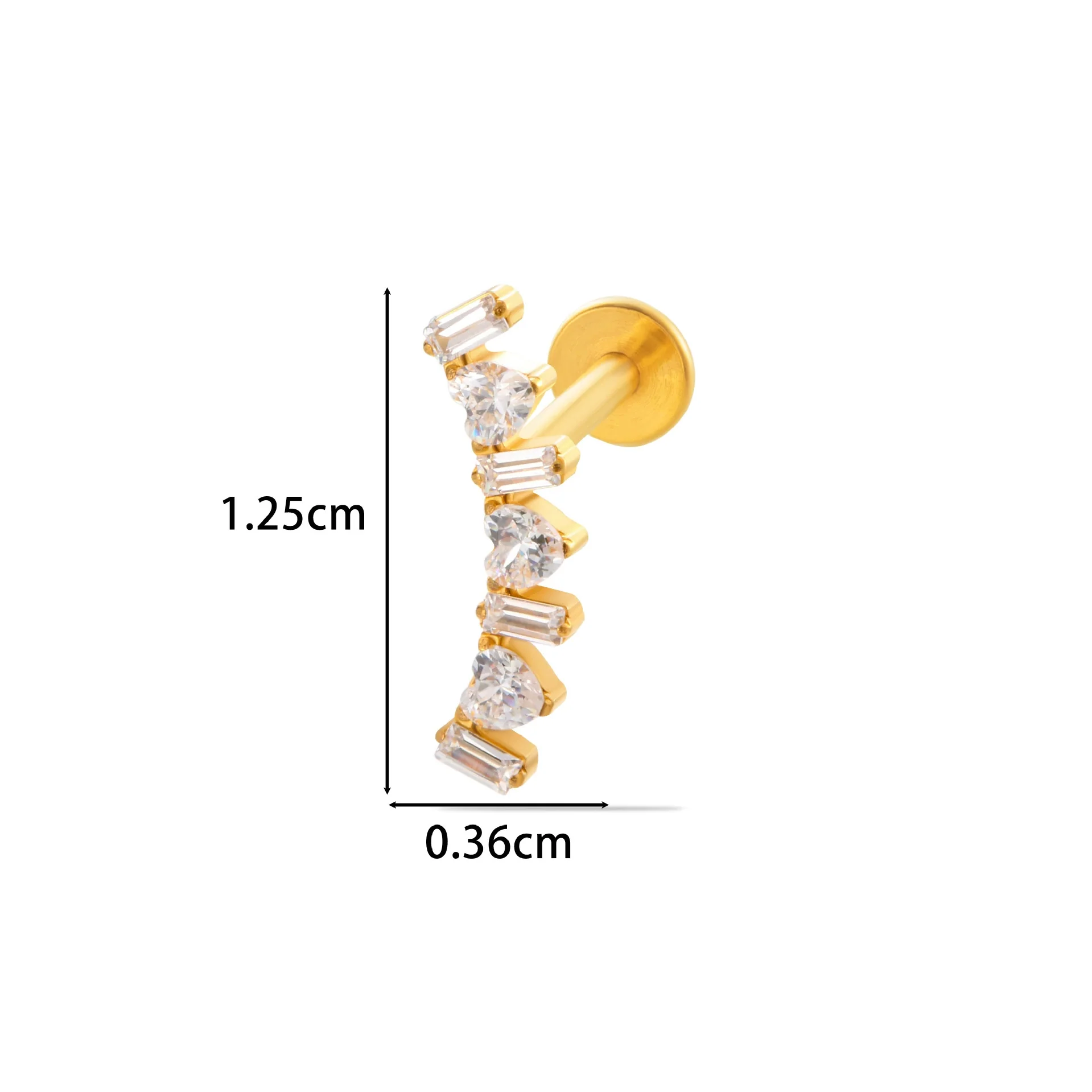 Puncture Jewelry Titanium Alloy Flower Style Electroplated For Women - Image 20