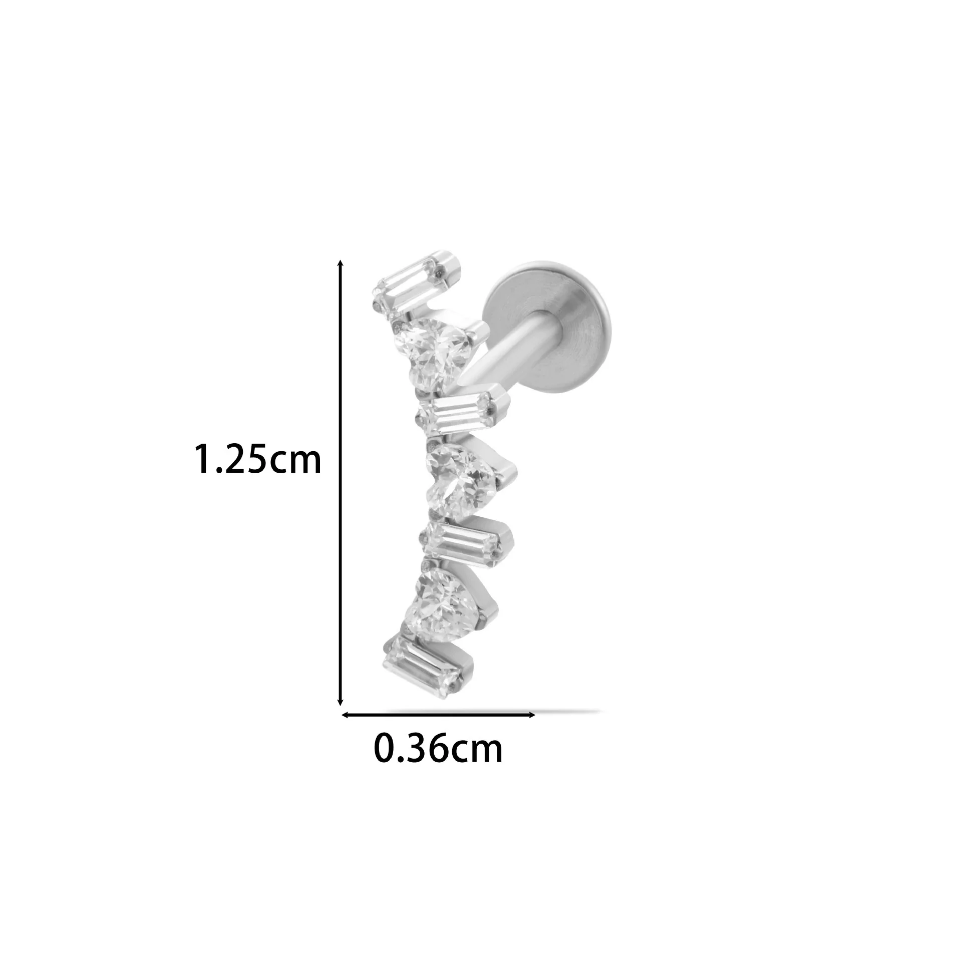 Puncture Jewelry Titanium Alloy Flower Style Electroplated For Women - Image 21