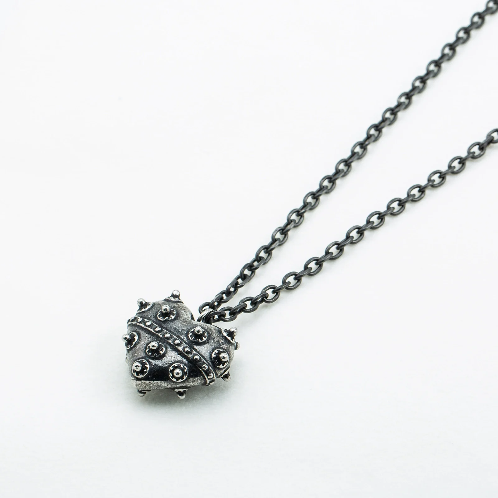 Punk Dark Style Titanium Steel Heart Shape Pendant Necklace - Image 4